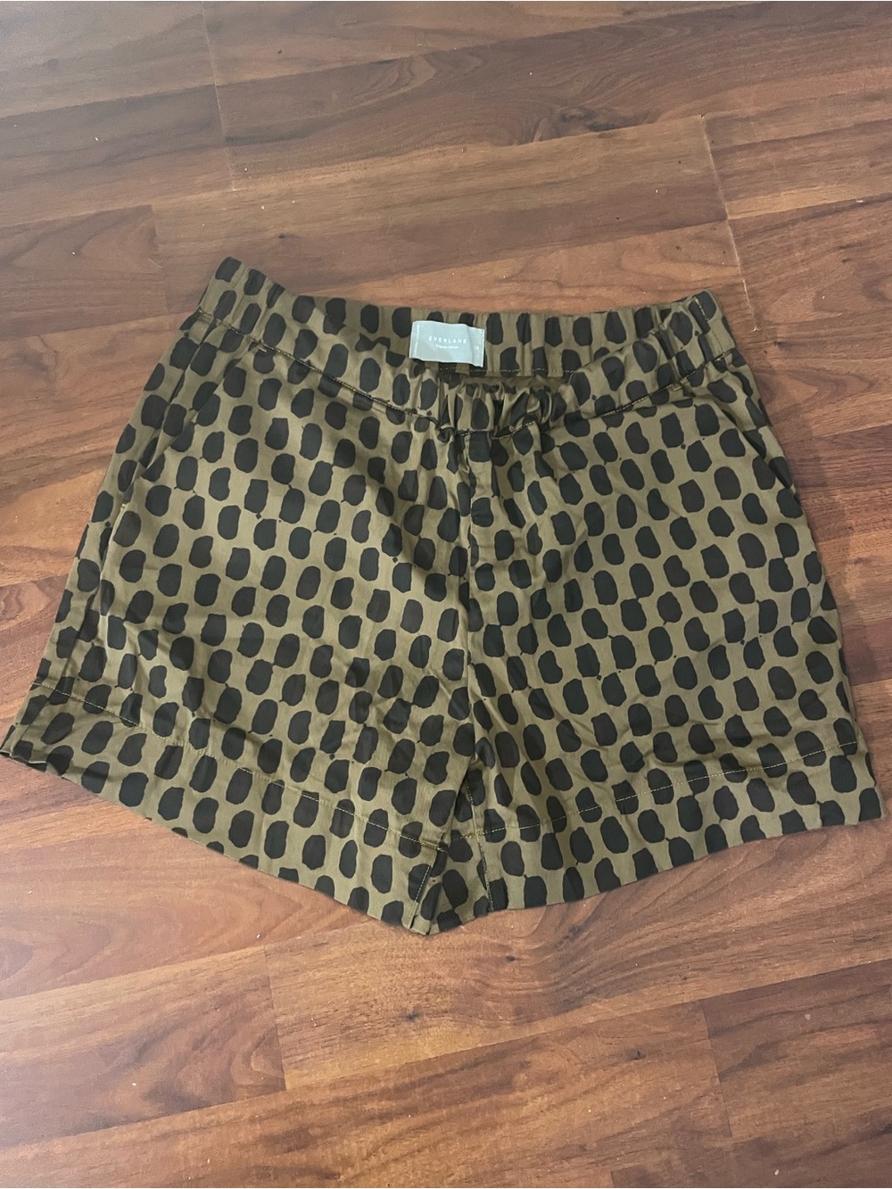 Everlane Organic Cotton Leopard Print 2-Piece Set | Top size 16 + Shorts size 14 - Picture 3 of 9